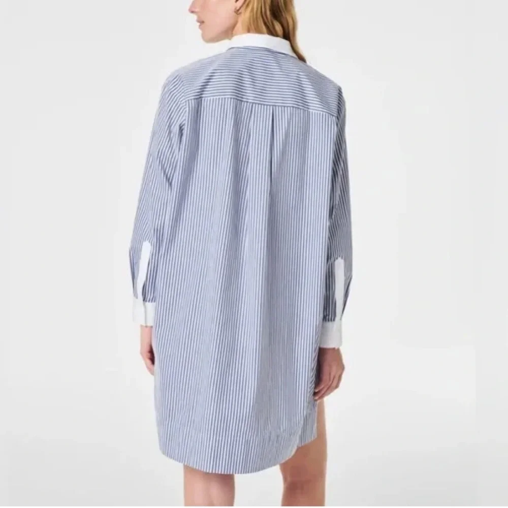 Spanx Poplin Women’s Shirt Dress - Picture 3 of 16
